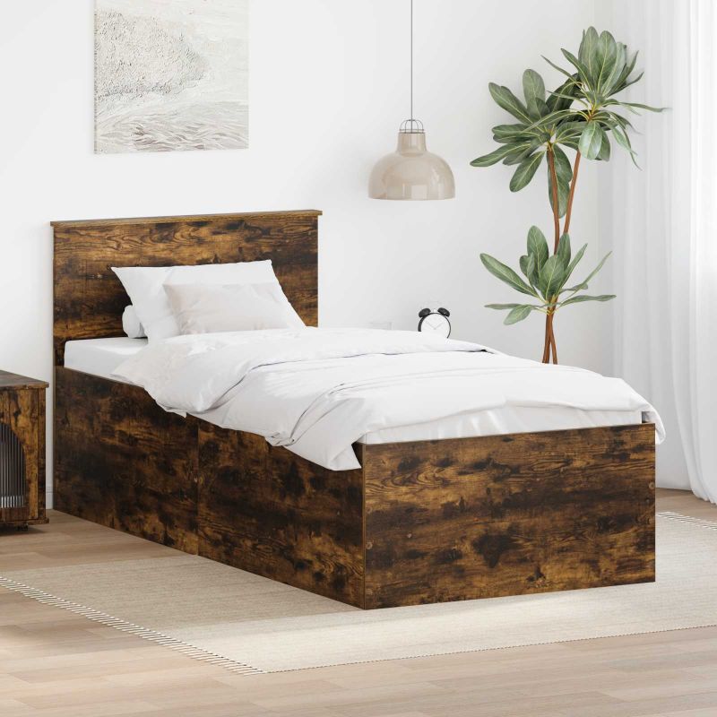 3408617_1.jpg vidaXL Rám postele Dymová dub 90 x 190 cm Kompozitné drevo – Obrázok 1