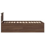 vidaXL Rám postele Hnedý dub 90 x 200 cm Kompozitné drevo – Obrázok 8