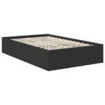 vidaXL Rám postele Čierna 120 x 190 cm Kompozitné drevo – Obrázok 5