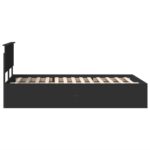 vidaXL Rám postele Čierna 120 x 190 cm Kompozitné drevo – Obrázok 8