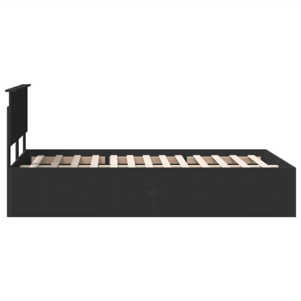 vidaXL Rám postele Čierna 120 x 190 cm Kompozitné drevo – Obrázok 8