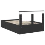 vidaXL Rám postele Čierna 120 x 190 cm Kompozitné drevo – Obrázok 9