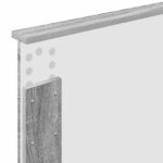 vidaXL Rám postele Sivý Sonoma 75 x 190 cm Kompozitné drevo – Obrázok 11