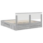 vidaXL Rám postele Sivý Sonoma 180 x 200 cm Kompozitné drevo – Obrázok 10
