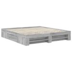 vidaXL Rám postele Sivý Sonoma 180 x 200 cm Kompozitné drevo – Obrázok 6