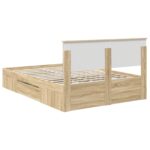 vidaXL Rám postele Sonoma dub 160 x 200 cm Kompozitné drevo – Obrázok 10
