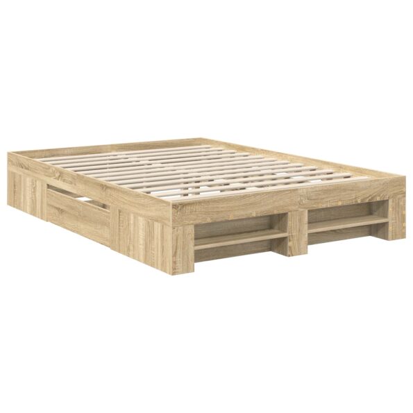 vidaXL Rám postele Sonoma dub 160 x 200 cm Kompozitné drevo – Obrázok 6