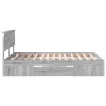 vidaXL Rám postele Sivý Sonoma 160 x 200 cm Kompozitné drevo – Obrázok 9