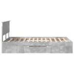 vidaXL Rám postele Betónová šedá 120 x 200 cm Kompozitné drevo – Obrázok 9