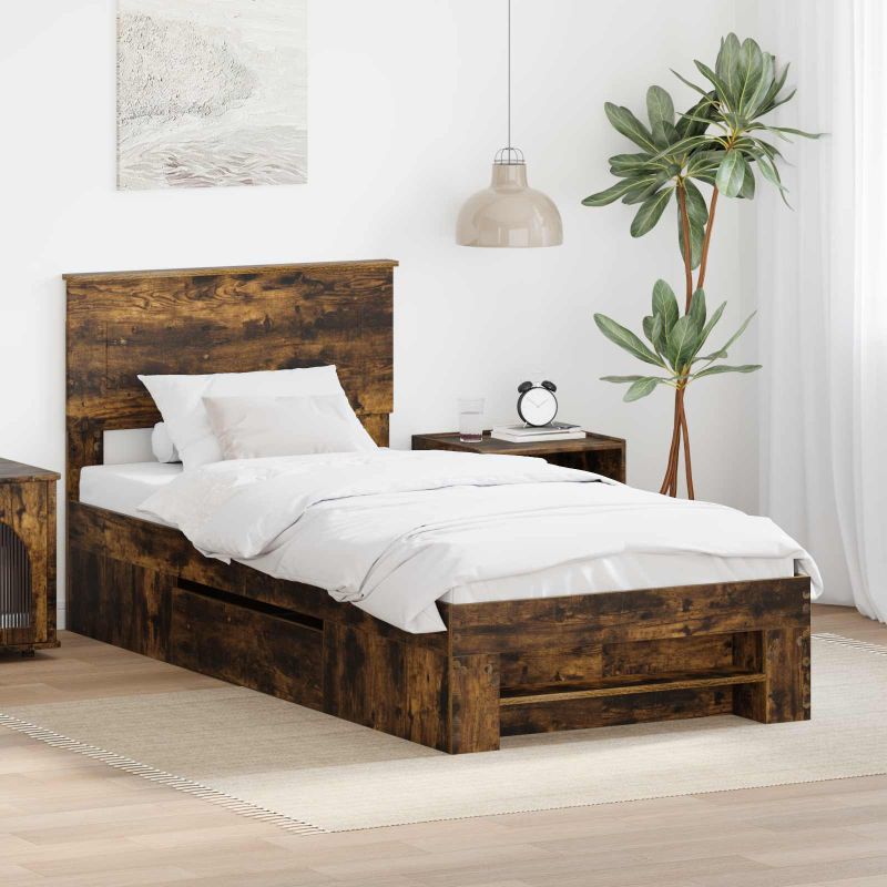 3408813_1.jpg vidaXL Rám postele Dymová dub 80 x 200 cm Kompozitné drevo – Obrázok 1