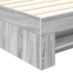 vidaXL Rám postele Sivý Sonoma 80 x 200 cm Kompozitné drevo – Obrázok 11