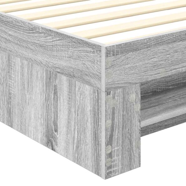 vidaXL Rám postele Sivý Sonoma 80 x 200 cm Kompozitné drevo – Obrázok 11
