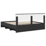 vidaXL Rám postele Čierna 180 x 200 cm Kompozitné drevo – Obrázok 9