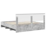 vidaXL Rám postele Betónová šedá 180 x 200 cm Kompozitné drevo – Obrázok 9
