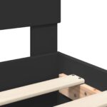 vidaXL Rám postele Čierna 160 x 200 cm Kompozitné drevo – Obrázok 10