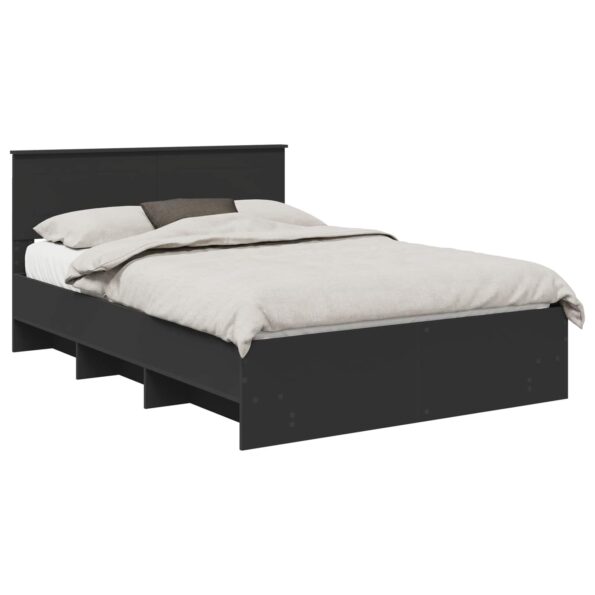 vidaXL Rám postele Čierna 160 x 200 cm Kompozitné drevo – Obrázok 2