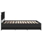 vidaXL Rám postele Čierna 160 x 200 cm Kompozitné drevo – Obrázok 8