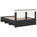 vidaXL Rám postele Čierna 160 x 200 cm Kompozitné drevo – Obrázok 9
