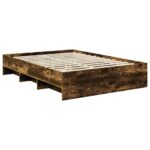 vidaXL Rám postele Dymová dub 160 x 200 cm Kompozitné drevo – Obrázok 5