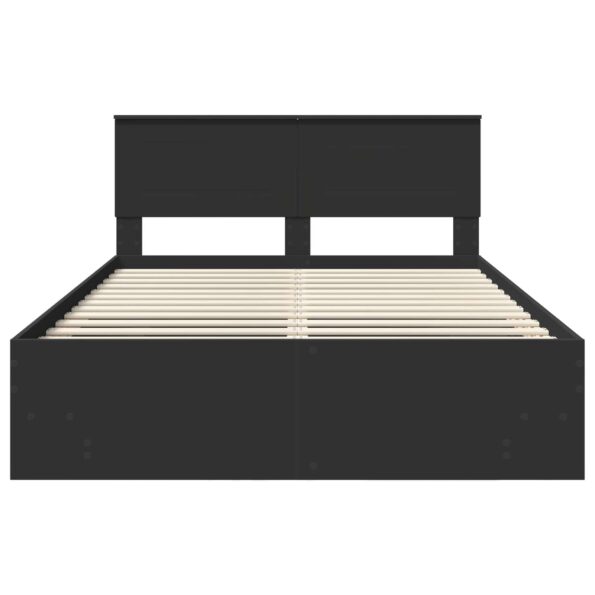 vidaXL Rám postele Čierna 140 x 200 cm Kompozitné drevo – Obrázok 7