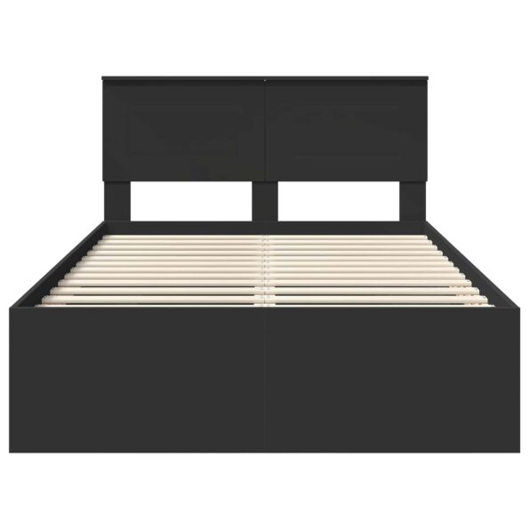 vidaXL Rám postele Čierna 137 x 203 cm Kompozitné drevo – Obrázok 7
