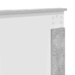 vidaXL Rám postele Betónová šedá 120 x 123 cm Kompozitné drevo – Obrázok 11
