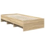 vidaXL Rám postele Sonoma dub 80 x 200 cm Kompozitné drevo – Obrázok 5