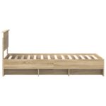 vidaXL Rám postele Sonoma dub 80 x 200 cm Kompozitné drevo – Obrázok 8