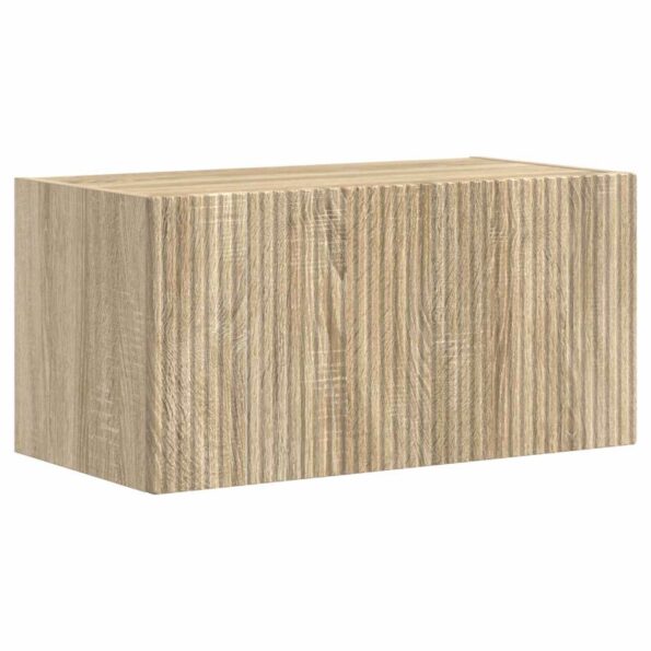 vidaXL Sada nástenného kabinetu na TV Nástenný 4 pcs Sonoma dub – Obrázok 5
