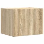 vidaXL Sada nástenného kabinetu na TV Nástenný 4 pcs Sonoma dub – Obrázok 6