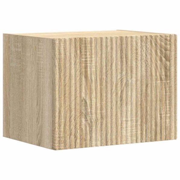 vidaXL Sada nástenného kabinetu na TV Nástenný 4 pcs Sonoma dub – Obrázok 6