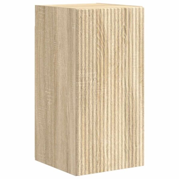 vidaXL Sada nástenného kabinetu na TV Nástenný 4 pcs Sonoma dub – Obrázok 7