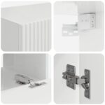 vidaXL Vysoký lesk bielej 60 x 31 x 29,5 cm – Obrázok 10