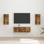 vidaXL Dymová dub 60 x 31 x 29,5 cm