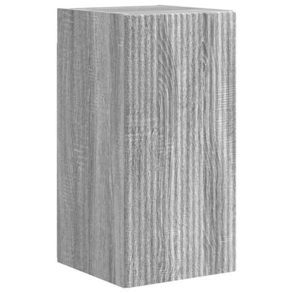 vidaXL Sada nástenného kabinetu na TV Nástenný 4 pcs Sivý Sonoma – Obrázok 7