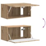 vidaXL Sada nástenného kabinetu na TV Nástenný 4 pcs Remeselný dub – Obrázok 11