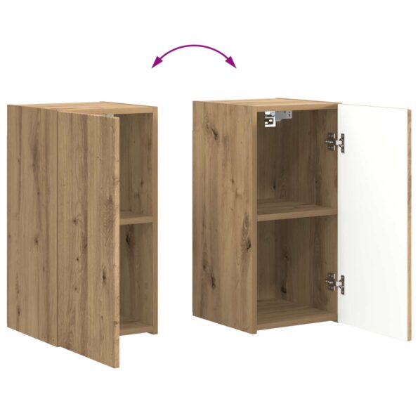 vidaXL Sada nástenného kabinetu na TV Nástenný 4 pcs Remeselný dub – Obrázok 13