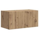 vidaXL Sada nástenného kabinetu na TV Nástenný 4 pcs Remeselný dub – Obrázok 5