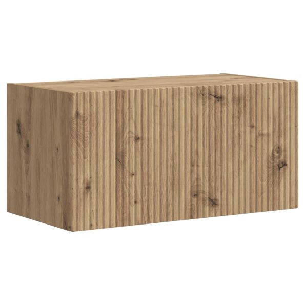 vidaXL Sada nástenného kabinetu na TV Nástenný 4 pcs Remeselný dub – Obrázok 5