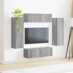 vidaXL Sivý Sonoma 98 x 31 x 29,5 cm – Obrázok 4