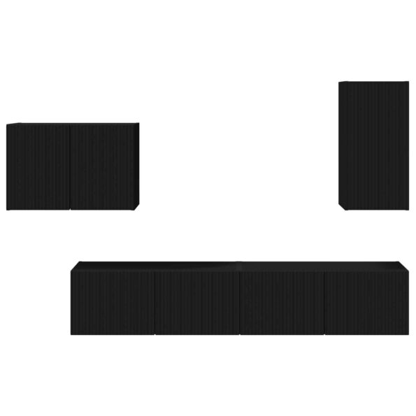 vidaXL 4 pcs Čierna – Obrázok 8