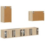 vidaXL 4 pcs Sonoma dub – Obrázok 9