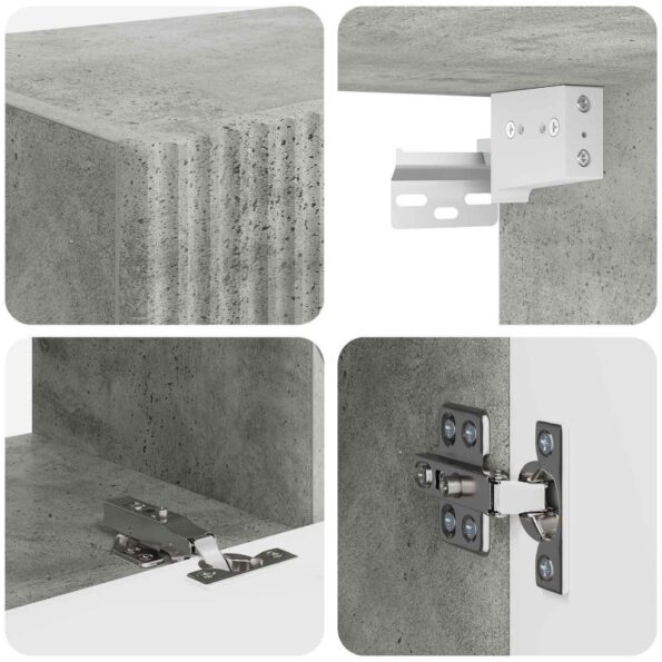 vidaXL 4 pcs Betónová šedá – Obrázok 10