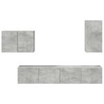 vidaXL 4 pcs Betónová šedá – Obrázok 8