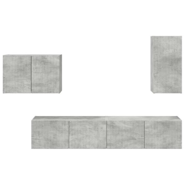 vidaXL 4 pcs Betónová šedá – Obrázok 8