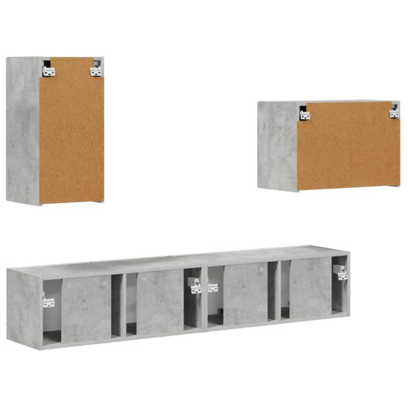 vidaXL 4 pcs Betónová šedá – Obrázok 9