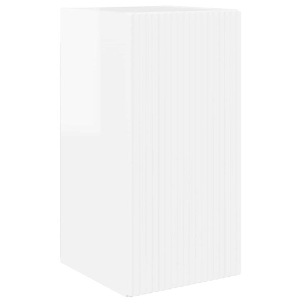 vidaXL 4 pcs Vysoký lesk bielej – Obrázok 5