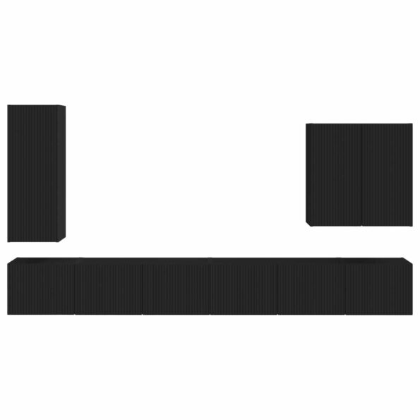 vidaXL 6 pcs Čierna – Obrázok 8