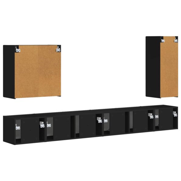 vidaXL 6 pcs Čierna – Obrázok 9