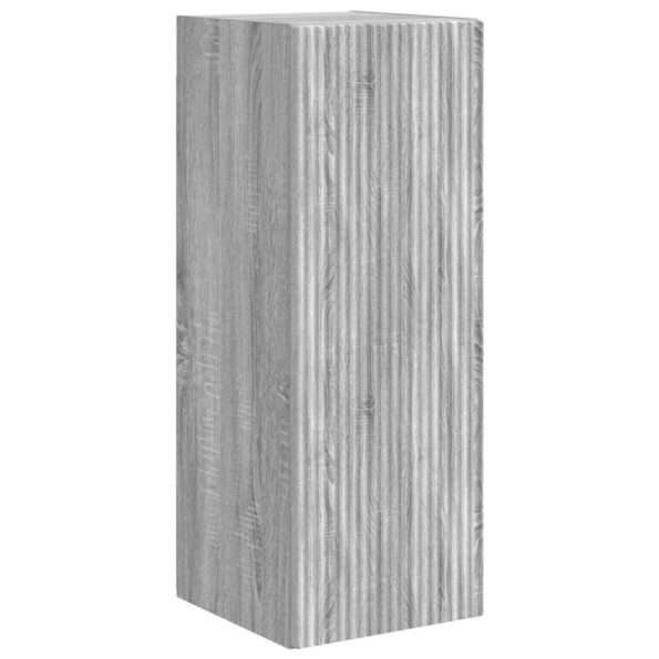 vidaXL Sada nástenného kabinetu na TV Nástenný 6 pcs Sivý Sonoma – Obrázok 8